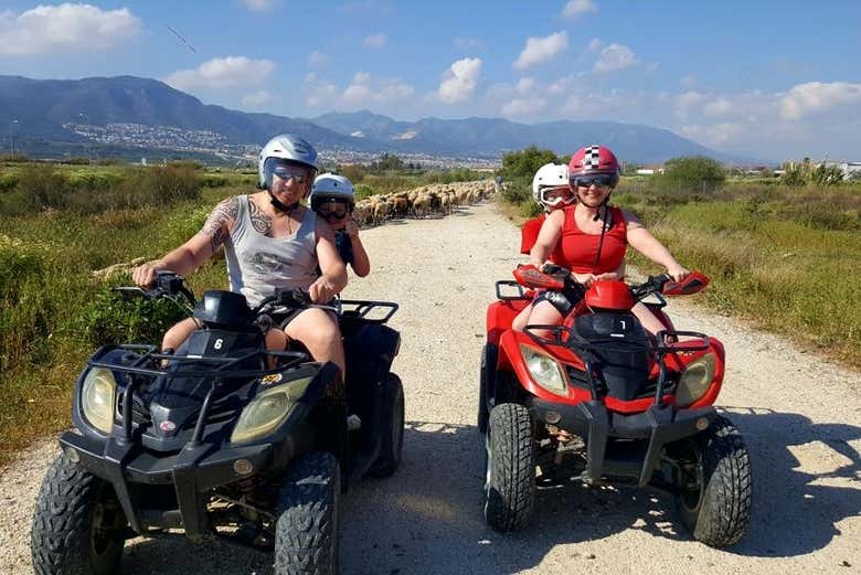 Dos quads por los alrededores de Málaga