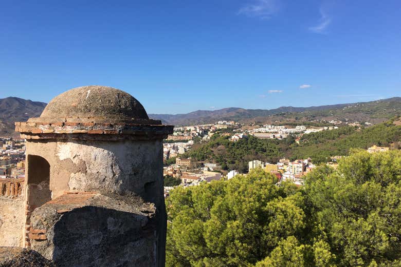 Vistas desde el castillo de Gibralfaro