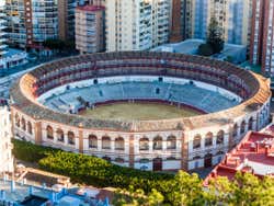 Vista aérea de la plaza