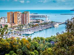 Vistas del Puerto de Málaga