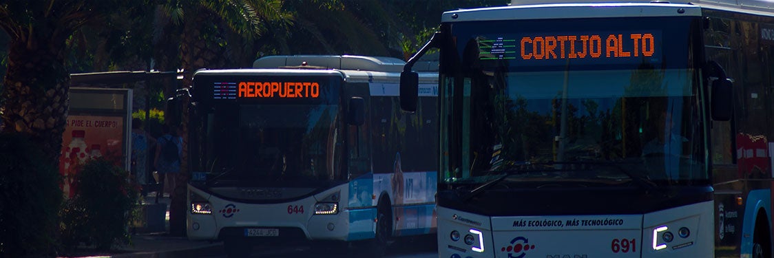 Autobuses en Málaga
